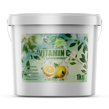 1KG WITAMINA C DO BASENU KWAS L-ASKORBINOWY BASEN 1 kg WIADERKO