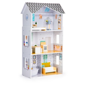 КУКОЛЬНЫЙ ДОМ С МЕБЕЛЬЮ GRACE ECOTOYS MANSION