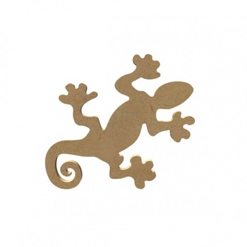 DEKORACJA DREWNIANA FIGURKA MDF - GEKON 16cm