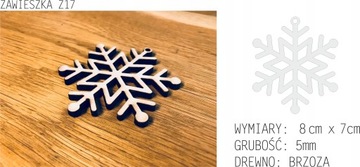 ДЕРЕВЯННЫЕ ЁЛОЧНЫЕ УКРАШЕНИЯ Z17 3 шт.