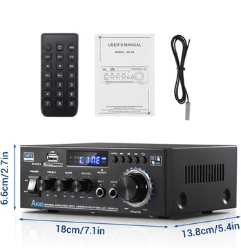 ПОРТАТИВНЫЙ FM-РАДИО УСИЛИТЕЛЬ СТЕРЕОАУДИО HIFI BLUETOOTH 5.0