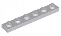 LEGO 3666 Jasnoszary (LBG) 1x6 płytka plate NOWY 1szt