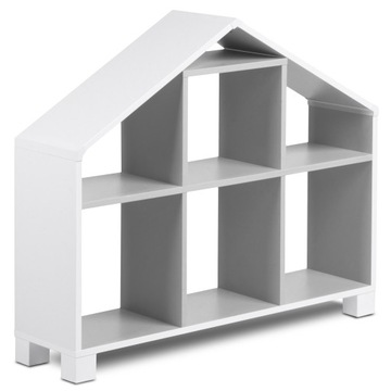 Детский книжный шкаф СКАЗОЧНЫЙ ДОМ серый коллекция MIRUM