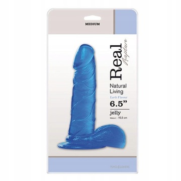 Realistyczne dildo żelowe z przyssawką 16,5 cm 6.5