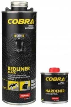 Novol Cobra Truck Bedliner Czarny 0,6L z utw. 0,2L