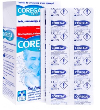 COREGA TABS TABLETKI DO CZYSZCZENIA PROTEZ 136 SZT