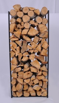 Металлическая подставка для дров, высокая, черная