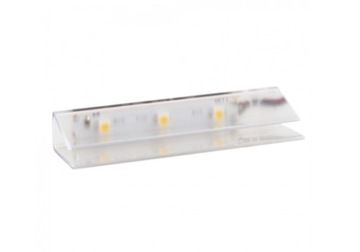 Klips LED PVC transparent CZERWONY Design Light