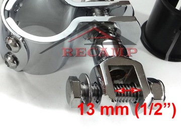 КРОНШТЕЙНЫ ДЛЯ КРЕПЛЕНИЯ КОЛЯСКИ НА ПЕРЕГОРОДКИ 32 мм, хром