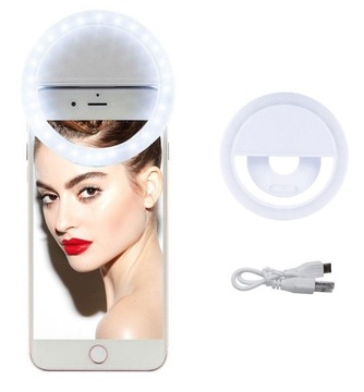 Lampa Selfie Pierścieniowa LED lampka do telefonu