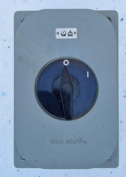 Włącznik siła 100A 500V~ CEBEC 425 + obudowa