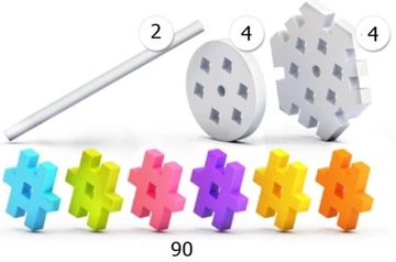 KLOCKI WAFLE Meli Basic Constructor 100 el.