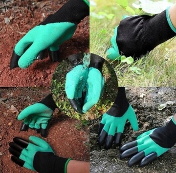 САДОВЫЕ ПЕРЧАТКИ С КОГТЯМИ УНИВЕРСАЛЬНЫЕ ДЛЯ КОПАНИЯ И ПРОЛОКИ