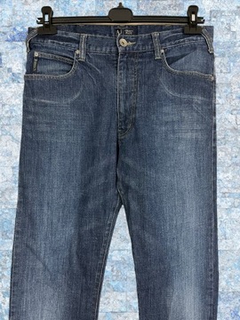 Armani Jeans Indigo roz. W33 męskie niebieskie jeansy straight