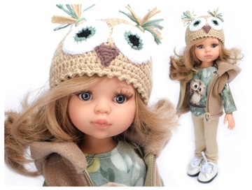 LALKA hiszpańska PAOLA REINA 32cm CARLA+ ubranka, buciki pudełko