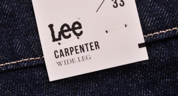 LEE spodnie HIGH WAIST straight CARPENTER W28 L33