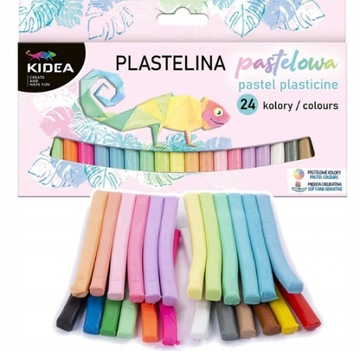 Plastelina pastelowa 24 kolory NOWOŚĆ!!! KIDEA