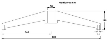 Универсальная основа для стула или кресла ø680 мм.