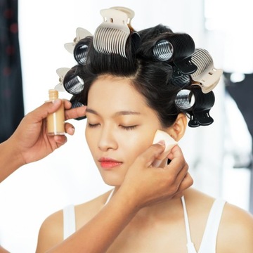 CZARNA SPINKI DO WŁOSÓW JUMBO HOT WAŁKI 12 SZT