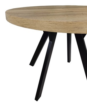 Стол круглый раздвижной METAL OAK HALIFAX Ø100/200
