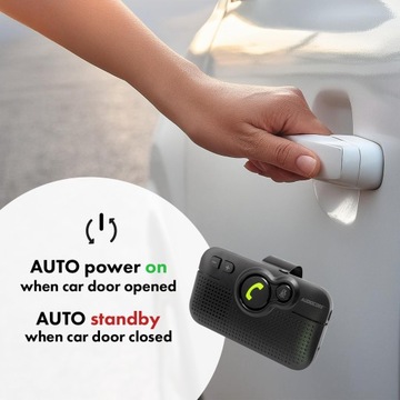 КОМПЛЕКТ Bluetooth 5.0 HANDSFREE для АВТОЗАПУСКА АВТОМОБИЛЯ USB-C A2DP 2 Вт