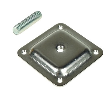 ножка из бука, скошенная трапеция 10 СМ, черная