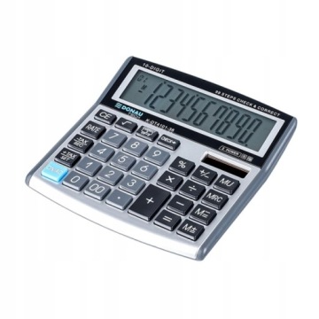 Калькулятор офісний 10-цифр DONAU TECH 136x134x28 мм ct-500 сріблястий