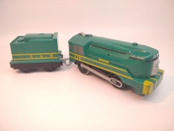 TrackMaster Motorized: kolejka Shane z napędem - lokomotywa + wagon