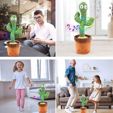 Пение Танцы LED ИГРУШКА КАКТУС ИНТЕРАКТИВНЫЕ ИГРУШКИ ДЛЯ ДЕТЕЙ