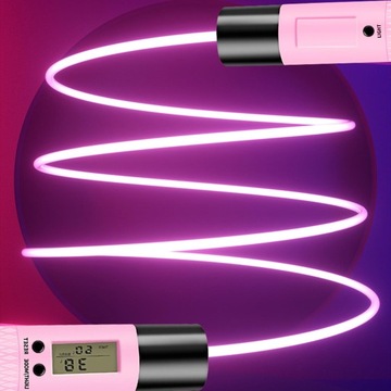 Скакалка Luminous Детская, мужская, розовая