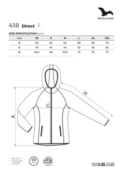 Bluza Polarowa Damska Polar Elastyczny Szybkoschnący Direct roz. 2XL