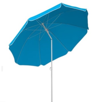 Duży parasol plażowy wewnętrzna powłoka srebrna UV 50+ 180cm