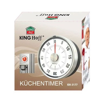 MINUTNIK KUCHENNY NA MAGNES 0-60 MINUT TIMER STOPER CZASOMIERZ KINGHOFF