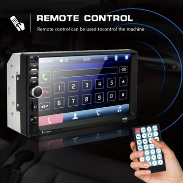 7-дюймовый автомобильный мультимедийный проигрыватель 2din с сенсорным экраном