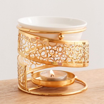 Золотой подсвечник для чайной свечи