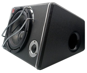 АКТИВНЫЙ САБВУФЕР 880 ВТ КОРОБКА НИЗКОЛАМПОВЫЙ ДИНАМИК 25 СМ УСИЛИТЕЛЬ + КАБЕЛИ