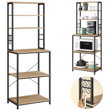 Szafka Kuchenna PRAKTYCZNA WYSPA regał kuchenny PÓŁKA loft