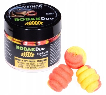 ANANAS TUTTI-FRUTTI TRUSKAWKA ROBAK DUO COLOR 10mm JAXON WAFTERS