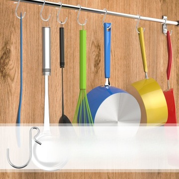 S ЗАЖИМЫ ДЛЯ ПОТОЛОЧНЫХ КРЮЧКОВ, ВЫСОКОПРОЧНАЯ ВЕШАЛКА ДЛЯ ОДЕЖДЫ, ТИП S