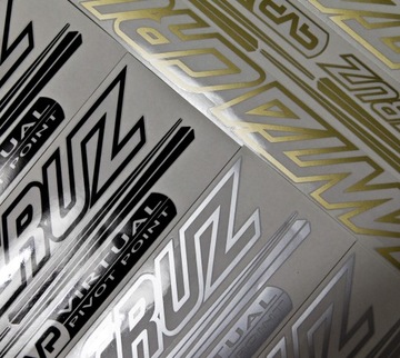 Naklejki Rowerowe Wzór SANTA CRUZ Nalepki na Ramę, Różne kolory, modele