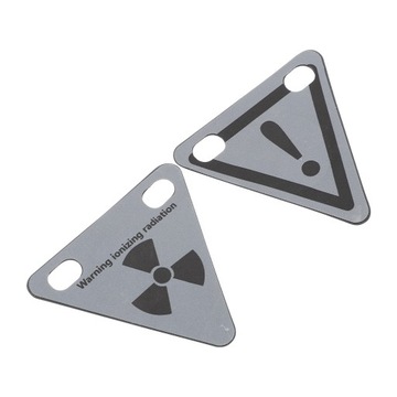 NAKLEJKA MAGNETYCZNA ROWEROWA SAMOODBLASKOWA 7X6,5CM 2 SZT.