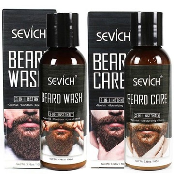 Beard Care Wash 2x100ml Szampon i Odżywka do Brody