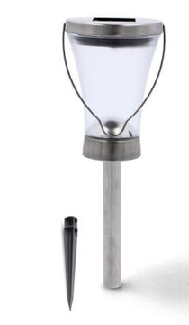 LAMPA SOLARNA LED OGRODOWA NIERDZE LATARNIA 38,5cm