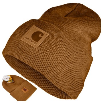 CZAPKA ZIMOWA CARHARTT BLACK LABEL WATCH HAT BROWN BRĄZOWA BEANIE CIEPŁA