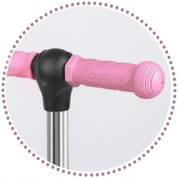 Трёхколесный самокат RICOKIDS TODI — РОЗОВЫЙ