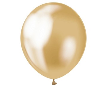 Balony Chromowane Złote 30 cm 5 szt.