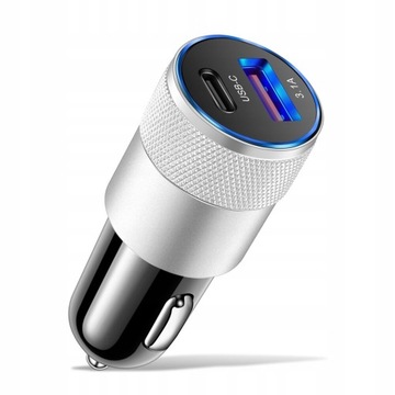 USB-C ładowarka samochodowa PD 3.1A Adapter łado