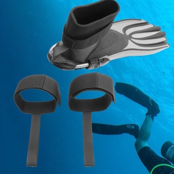 1 пара ласт для дайвинга с фиксированными ремнями, универсальный, простой в установке, черный цвет