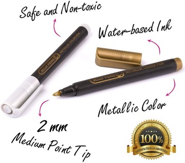 НАБОР маркеров METALLIC MARKERS 10 шт. для школьного офиса + 3 БЕСПЛАТНО