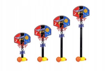 ZESTAW DO KOSZYKÓWKI mini DLA DZIECI REGULOWANY do 140cm + POMPKA + PIŁKA